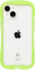 【新品·未使用】iFace iPhone14 ケース 強化ガラスクリアケース クリアイエロー