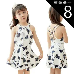 種類8:ブラック/L 子供用 水着 女の子 ワンピース セパレート パンツ付き ジュニア 可愛い 2点セット カラー2色