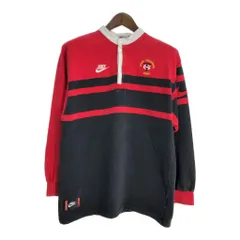 00年代 NIKE ナイキ ラガーシャツ ポロシャツ スポーツ ブラック(メンズ L)中古 古着 T5254