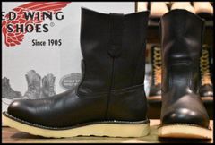 【8E 箱付 美品 08年】レッドウィング 8169 ペコス 黒 ブラッククローム プルオン クッションソール ブーツ redwing pecos HOPESMORE【FF452】