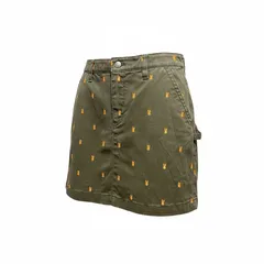 Jack Bunny!!小サイズ ジャックバニー レディース ゴルフスカート 150 カーキ×オレンジ きれいめ✨商品番号GW-L-SK-AW-0007のサムネイル
