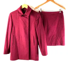 カルバンクライン Calvin Klein セットアップ コート スカート チャーム付き 裏地 スナップボタン サイドポケット 赤系 973198のサムネイル
