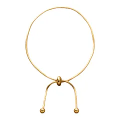 【ゴールド × フリーサイズ】[Cream dot. クリームドット公式] ブレスレット レディースステンレス製 金属アレルギー つけっぱなし サージカルステンレス メタルボール スネークチェーン スライド フリーアジャスター 大人 シンプル