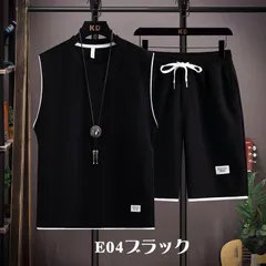 メンズ セットアップ ワッフル 無地 ジャージ タンクトップ スウェット上下セット ハーフパンツ 夏 ノースリーブ 運動着 スポーツウェアgui