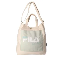 ☆ ポケットオリーブ ☆ FILA フィラ 2WAYトートバッグ FILA バッグ フィラ トートバッグ ショルダーバッグ 2way トート トートバック キャンバス 帆布 通学 通勤 斜めがけバッグ 大きめ A4 シンプル おしゃれ 斜めがけ 肩掛け 大人