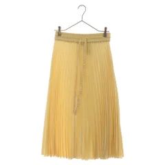 RED VALENTINO (レッド ヴァレンティノ) ストレッチフリルテープ プリーツスカート レディース イエロー TR3RAB85HGAのサムネイル