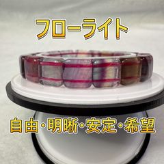 「心を解き放つ虹色の輝き—フローライトブレスレットで自由な発想を手に入れる」　No241206-5