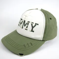 シスキー キャップ ARMY 綿100％ スナップバック ブランド 帽子 レディース メンズ 56サイズ グリーン SHISKY 【中古】のサムネイル