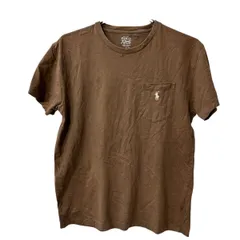 POLO RALPH LAUREN 半袖 ロゴ ポケット Tシャツ S ブラウン ポロラルフローレン 古着卸 アメリカ仕入 a707-5603