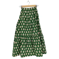 miumiu☆ギャザースカート★sz blockprints★セシリーバーゼン miumiu☆ギャザースカート☆sz blockprints☆セシリーバーゼン