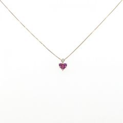 ルビー ミステリーセッティング ネックレス K14YG 0.54ct 1.40g - メルカリ