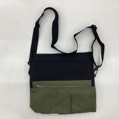 美品 プラスポケット +pocket ナイロンサコッシュ オリーブ MS0002