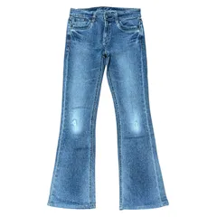 EDWIN 4411X ストレッチ ブーツカットデニム ライトブルー サイズ29 レディースM エドウィン