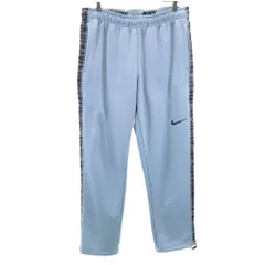 NIKE ナイキ ロングジャージパンツ XL 水色系 裏起毛 DRI-FIT メンズ 古着
