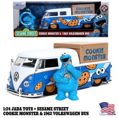 新品 🇺🇸 JADA TOYS SESAME STREET 1:24 COOKIE MONSTER & 1962