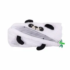 ☆ PANDA/ホワイトＸブラック ☆ ジップイット zipit ペンケース ジップイット zipit ペンケース ペンポーチ ポーチ 筆箱 ペン入れ ペンケース 小物入れ ふでばこ キャラクター ケース ペン 筆記用具 キャラ 文房具 かわいい 定番