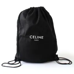 M25686 美品 CELINE セリーヌ ナップサック 巾着 保管袋 リュック ブラック 黒のサムネイル