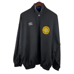 90s〜00s UMBRO トラックジャケット サッカーチームロゴ刺繍 ブラック Lサイズ  ヴィンテージ