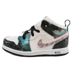 NIKE (ナイキ) TD Air Jordan 1 Mid SE Take Flight TDエアジョーダン1 ミッドカットスニーカー SE テイクフライト キッズ BQ6933-114 ホワイト/マルチ US9C/15.0cm