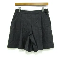 ポールスミスブラック ショートパンツ ボトムス キュロット チェック柄 レディース 40サイズ グレー Paul Smith Black 【中古】