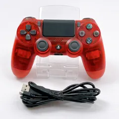 美品 プレステ4  PS4 ワイヤレスコントローラー DUALSHOCK 4 レッドクリスタル 動作確認済み Sony PlayStation4
