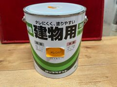特価品  ロックペイント　油性　建物用　2L　オレンジ　アウトレット品