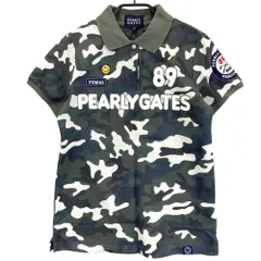 サイズ：0 PEARLY GATES パーリーゲイツ  半袖ポロシャツ カモフラ カーキ系 [240101443863] ゴルフウェア レディース ストスト