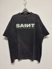 SAINT Mxxxxxx セントマイケル 黒 ブラック 半袖 Tシャツ トップス ビンテージ ウォッシュ 加工 XLサイズ 新品未使用 タグ付 2025 最新作
