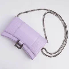 バレンシアガ　チェーンウォレット Balenciaga キャッシュ ミニ チェーンウォレット グレインド