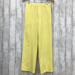 【 LOWRYS FARM 】ローリーズファーム スタイルＵＰスリットポンチパンツ イエロー Lサイズ