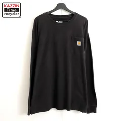 00s Carhartt 無地 ポケット付き 長袖Ｔシャツ メンズ 表記XLサイズ