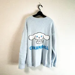 【新品タグ付】Sanrio Cinnamoroll サンリオ シナモロール カーディガン もこもこ 水色 サックスカラー LLサイズ 大きいサイズ 秋冬 ウィッシュコア ロリータ 量産型