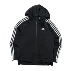 adidas(アディダス) 白×黒 フード トラックトップス ジャージ A017