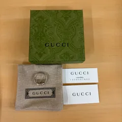 ◎GUCCI グッチ リング アクセサリー インターロッキング リング GG ダブルG ユニセックス 925 17 箱あり 5.8g
