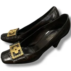 LOUIS VUITTON ルイヴィトン フラワーモチーフ パンプス ヒール フラワー 花柄 ゴールド フォーマル ドレス ハイブランド オケージョン イタリア製 36 23.5cm レディース 夏 ゴーゴー古着久喜倉庫店 26 No.275