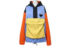 PRADA プラダ 20SS ナイロンアノラックジャケット SGB407 サイズS FRANK OCEAN着用 トライアングルロゴ マルチカラー 美品 中古 4b003628