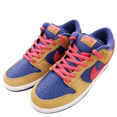 ナイキ NIKE タグ付 SB Dunk Low Pro Wheat and Purple SB ダンク ロー プロ ウィート アンド パープル スニーカー シューズ ロゴ BQ6817-700 青 ブルー 赤 茶 US9.5 27.5cm 1110 のサムネイル