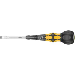 Wera 1834 1,0 x 6,0 x 100 mm 黒/黄 ボールグリップマイナスドライバー 05343800001 