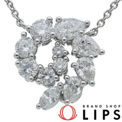ハリー・ウィンストン オープンクラスタースモールネックレス PEDPCLSMOC/D:0.94ct Pt950 レディース  【中