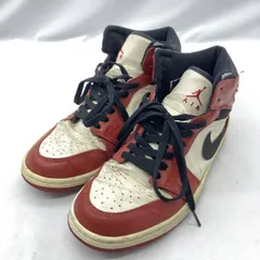 【中古】NIKE AIR JORDAN 1 RETORO HIGH Chicago Bulls Patent (2003）サイズ不明 136085-106 ナイキ エアジョーダン1 レトロ レッド[19]