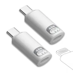 新品 【小型軽量・PD急速充電・通話/音楽/音量調節対応】 Lightning to USB-C 変換アダプタ｜45W充電 Hi-Fi・480Mbps転送｜iPhoneメス to Type-Cコネクタ｜iPhone 15/16・iPad・MacBook対応 (