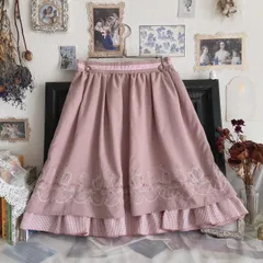 axes femme POETIQUE 刺繍スカート