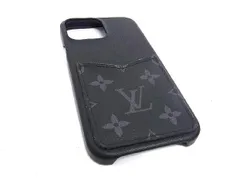 ■美品■ LOUIS VUITTON ルイヴィトン M81088 モノグラムエクリプス バンパー iPhone13 ProMAX 対応 スマホケース ブラック系 FA1166