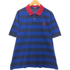 古着 ラルフローレン Ralph Lauren POLO GOLF ポロゴルフ 半袖 ボーダー ポロシャツ メンズXL相当/eaa544090