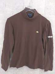 ◇ pearly gates パーリーゲイツ ハイネック 長袖 Tシャツ カットソー サイズ0 ブラウン系 レディース  【1002800856770】