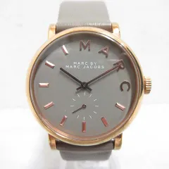 マークバイマークジェイコブス MARC by MARC JACOBS ベイカー BAKER 腕時計 MBM1266 ウォッチ クォーツ スモールセコンド グレー文字盤 x ゴールド色