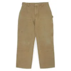 カーハート Carhartt 00s Y2K ダブルニー ダックペインターパンツ カーペンター B01 BRN MADE IN USA アメリカ製  WIP ヴィンテージ 古着 メンズ ズボン・パンツ ブラウン W36 L32【中古】