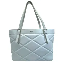 【美品】BALLY バリー ハンドバッグ トートバッグ ショルダーバッグ 手持ち鞄 肩掛け キルティング レザー ロゴ ホワイト 白