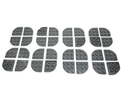 レゴ★未使用！新濃灰色の３×３角丸プレート３２点セット