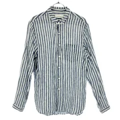 nest Robe CONFECT ネストローブコンフェクト リネンストライプシャツ 02161ｰ0042 ブルー ホワイト 3のサムネイル